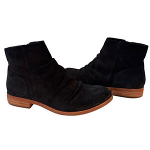 Kork Ease Boots Womens 7M Giba Black Suede Leather Ankle Bootie Casual K62203